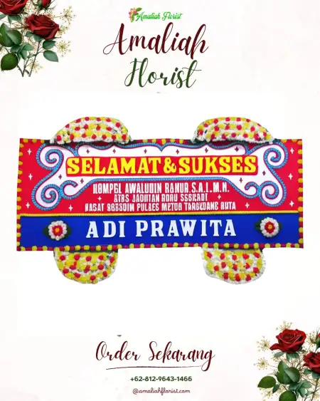 Papan Bunga Ucapan Selamat Indralayang